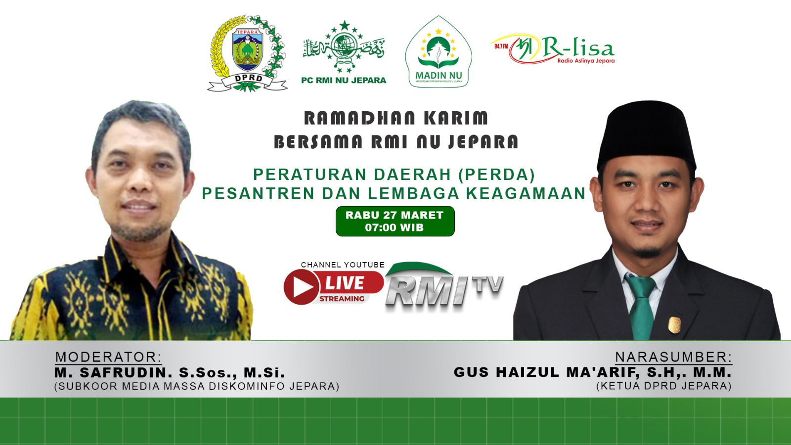 PERATURAN DAERAH (PERDA) PESANTREN DAN LEMBAGA KEAGAMAAN || RAMADHAN KARIM RMI NU JEPARA Eps. 06